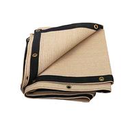 Filet d'ombrage beige ombragé, tissu d'isolation thermique épais crypté, utilisé pour la protection solaire extérieure des plantes et fleurs de balcon, de jardin (taille : 2 x 3 m)
