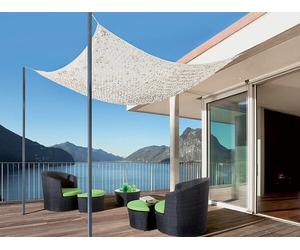 Filet d'ombrage bicolore réversible - Blanc et gris - 3x4m