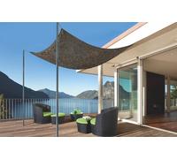 Filet d'ombrage bicolore réversible - Gris foncé-gris clair - 2,4x3m