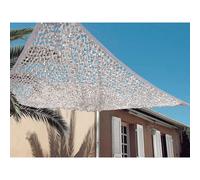 Filet d'ombrage bicolore sahara blanc et gris - 2,4 x 3 m