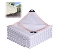 Filet D'Ombrage Blanc, 90% Bloquent Les UV Filet de Protection Solaire, Toile D'Ombrage pour Abri De Voiture Pergola Fleurs Serre Patio 1x1m 1x2m 2x3m 3x4m 4x5m 5x6m 6x8m ( Color : Blanc , Size : 1mx3