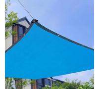 Filet D'ombrage Bleu, Filet De Protection Solaire Épais Haute Densité, Bordé Et Perforé, Isolation Thermique, Nervures Renforcées, Adapté À Une Utilisation en Extérieur(3x14m/9.8x45.9ft)