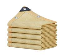 Filet d'ombrage bloquant 70% des UV, bâche en Maille résistante au Soleil, Toile d'ombrage indéchirable avec œillets renforcés, Protection Solaire Toutes Saisons pour Jardin(2×8m,Beige)