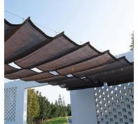 Filet d'ombrage de jardin, noir, 5 m x 4 m, espacement des trous d'ombre de jardin, 1 m, avec œillets, isolation thermique, pour balcon/serre, tailles personnalisables, marron-2 x 4 m
