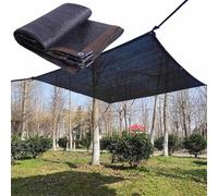 Filet d'ombrage de jardin, résistant aux UV - Bâche rectangulaire en maille avec œillets pour plantes et auvents (protection solaire à 90 %, 1 x 2 m)