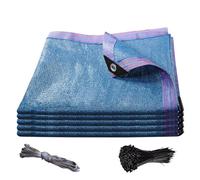 Filet d'ombrage de qualité supérieure avec œillets et attaches de câble Protection UV 88 % (2 x 1 m à 10 x 20 m) - Parfait pour balcon, jardin, terrasse et camping (5 x 6 m)