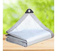 Filet d'ombrage de qualité supérieure pour chiens - Protection UV à 99 % en aluminium avec œillets - Résistant à la chaleur - Pour voiture, serre, balcon (2 x 8 m)