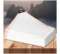 Filet d'ombrage de qualité supérieure pour serres - Protection 80 % contre les UV - Disponible en tailles de 2 x 3 m à 8 x 8 m - Auvent blanc durable avec œillets, parfait pour une utilisation en