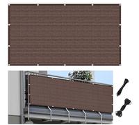 Filet d'ombrage d'extérieur - 170 x 300 cm - Protection UV pour balcon, balustrade de jardin, brise-vent, parfait pour terrasse et terrasse