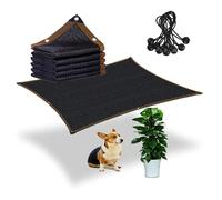 Filet d'ombrage d'extérieur 90 % respirant avec œillets - 2 x 15 m - Pour couverture de plantes, auvent de jardin, toile d'ombrage anti-UV