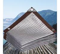Filet d'ombrage d'extérieur avec œillets - Tissu d'ombrage à 12 broches pour pergola, terrasse, poulailler et piscine - Feuille d'aluminium 9 x 24 m