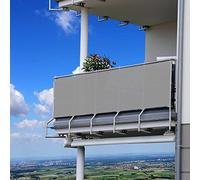 Filet d'ombrage durable pour jardin, jardin, jardin, 115 x 650 cm, protection UV 85 %, taux d'ombre à 90 %, avec attaches de câble - Gris clair