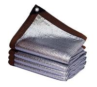 Filet d'ombrage en aluminium pour chiens et serres - Protection UV à 99 % - Résistant à la chaleur - Design à œillets - Disponible en tailles 1 x 2 m, 2 x 2 m, 3 x 4 m, 3 x 5 m, 4 x 6 m, 6 x 6 m, 6 x