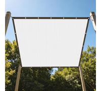 Filet d'ombrage en Aluminium Réfléchissant 270 x 430 cm Protection UV Filet de Protection Solaire Facile à Suspendre pour Fleurs Plantes Terrasse Jardin Argent, Argent
