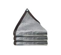 Filet d'ombrage en Aluminium, Toile D'ombrage Réfléchissante Soleil 75% avec œillets, Filet Protection Solaire Respirante pour Pergola Plante chenil(16x20ft/5x6m)