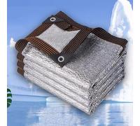 Filet d'ombrage en feuille d'aluminium de qualité supérieure - Protection solaire à 99 % avec œillets - Respirant - Protection contre les intempéries - Pour balcon, abri d'auto, niche pour chien