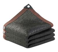 Filet d'ombrage en maille avec œillets, protection solaire rectangulaire durable pour balcon, terrasse, fleurs, plantes (2 x 6 m)
