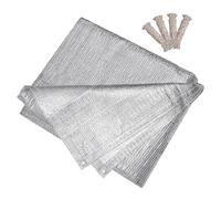 Filet D'ombrage En Papier D'aluminium Réfléchissant, Bâche En Maille 99% Protéger Du Soleil, Toile D'ombrage Brise Vue Argenté, 1*1.5 1.5*2 2*3.5 3*4.5 4*5.5 5*6.5 M(3.0*5.5 m-9.8*18 ft)