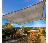 Filet d'ombrage en polyéthylène haute densité pour pergola, auvent, voile de jardin, clôture, balcon, tissu résistant aux UV pour une meilleure protection solaire (marron, 4 x 15 m)