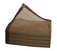 Filet d'ombrage en polyéthylène marron - Protection solaire - Résistant aux UV - Léger - 2 x 4 m - Pour jardin, balcon, terrasse, parking - Usage extérieur - Bords renforcés