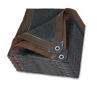 Filet d'ombrage Extérieur 120 x 450 cm avec Oeillets 85% UV Tissu Ombrage Pergola Coupe-Vent pour La Couverture Végétale Serre Jardin Pergola Patio Lawn Pet House, Noir