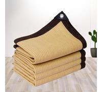 Filet d'ombrage Extérieur 1mX2m Voile ombrage Toile d'ombrage 3x3m Voile Ombrage Bâche en Maille, Filet De Protection Filet D'intimité,Beige-3.0x3.0m