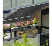 Filet d'ombrage Extérieur 6x4 Bâche Anti Chaleur Voile Ombrage Rectangulaire 4x3 Auvent de Terrasse Jardin des Fleurs Serre Grange ou Chenil Toit Couvre,black-3x7m