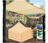 Filet D'ombrage Extérieur, Filet Ombrage Protection Piscin et Filet Anti Chaleur, Filet Brise Vue Balcon Toile Ombrage Rectangulaire en HDPE 3x3m Voile D'ombrage pour Patiov Pare Soleil Terrasse