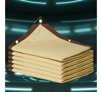 Filet d'ombrage, Filet Protection Solaire UV Tissu Voile Ombrage 3x4 Blanc Bache pour Pergola L'air Peut circuler vers et vers Le Bas - sans perçage,beige-4x6m