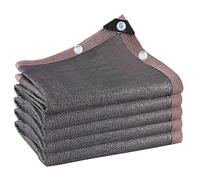 Filet d'ombrage gris de qualité supérieure avec œillets - Protection UV à 95 % - Tissu d'ombrage respirant, coupe-vent et imperméable pour fruits, fleurs, cultures et serres (2 x 14 m)