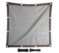 Filet d'Ombrage Gris pour Extérieur 1m-20m Filet Protection Solaire 90% Anti-UV, Toile d'Ombrage avec ŒIllets Tous Les 50cm, pour Potager, Serre, Balcon,Terrasse, Pergola, Patio(3.5 * 7.5m)