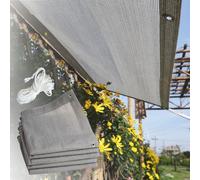 Filet d'Ombrage HDPE 90% 1×1.0m à 10×12.0m avec Œillets en Laiton, Toile d'Ombrage Épaissie pour Balcon, Auvent de Jardin Écran d'Intimité(7x13.0m/23.0x42.7FT)