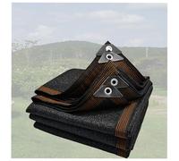 Filet d'ombrage HDPE UV pour Serre, Jardin, pergola et Balcon | Protection Solaire, Tailles 1-12m, densité 85-90% | Noir/Beige/Marron (Black,3x3m/9.84x9.84ft)