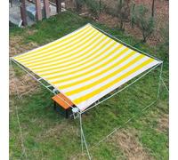 Filet D'ombrage Jaune, Toile D'ombrage avec Œillets, Voile D'ombrage Filet Protection Solaire avec Corde en Polyester pour Plante Serre Jardin Pergola Patio(8X11m/26'x36')