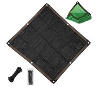 Filet d'Ombrage Noir 90% Anti-UV, 2.5x3 8x8m Toile Ombrage HDPE Respirante avec Œillets, De Protection Solaire pour Serre, Jardin, Plantes, Pergola, Terrasse(Noir,(1x12) m)