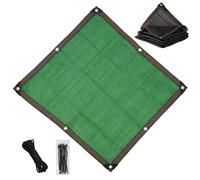 Filet d'Ombrage Noir 90% Anti-UV, 2.5x3 8x8m Toile Ombrage HDPE Respirante avec Œillets, De Protection Solaire pour Serre, Jardin, Plantes, Pergola, Terrasse(Vert,(1.5x12) m)