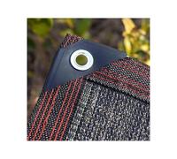 Filet D'Ombrage Noir 97% avec Œillets, Toile Pare-Soleil Haute Densité pour Serre Jardin Terrasse et Chenil 2x2.0m 2x3.0m 2x4.0m 2x5.0m Protection UV Respirante(7.0x8.0m=23x26ft)