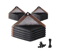 Filet d'ombrage noir de 3,4 x 8,1 m - Brise-vue de protection solaire pour légumes, serres, lits surélevés, animaux domestiques et poulaillers - Facile à accrocher et résistant aux UV