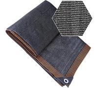 Filet d'ombrage noir de 6 x 7 m - Protection UV 80 % - Œillets pour une suspension facile - Pour jardin, cour, piscine et polyvalent