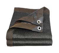 Filet d'ombrage noir de qualité supérieure pour balcon, pergola et serre, protection UV en maille avec œillets, 5 x 6 m, idéal pour ombrage de jardin.
