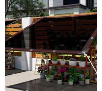 Filet D'ombrage Noir Double 80%-95% Tissu D'ombrage avec œillets, Résistant Aux UV, for Pergola, Terrasse, Serre, Poulailler, Plantes(5.0x7.0m)