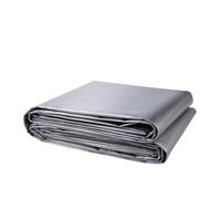 Filet d'ombrage Papier Aluminium Bâche Robuste en Plastique Poly, imperméable et indéchirable, épaisseur 16 mm, for Camion, Usage extérieur pour Toit Jardin(20x30ft Silver)