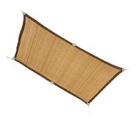 Filet d'ombrage pour balcon, couverture de fleurs, étang à poissons, rideau d'extérieur beige 3 x 6 m, version améliorée avec boucle gratuite