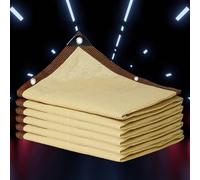 Filet d'ombrage pour Pergola Bâche Anti Chaleur Toile Ombrage Extérieur Filet d'ombrage Pergola Jardin des Fleurs Serre Grange ou Chenil Toit Couvre,beige-6x6m