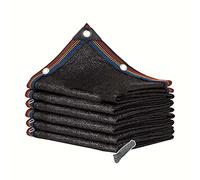 Filet d'ombrage pour plantes d'extérieur avec œillets, 1 x 12 m, noir, résistant aux UV pour une protection efficace