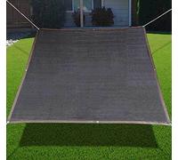 Filet d'ombrage pour serre de jardin - Distance entre les trous : 1 m - Avec œillets - Bâche en maille isolante thermique pour jardin, serre, terrasse, protection d'intimité - Noir - 4 x 8 m