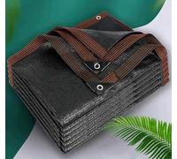 Filet d'ombrage pour serre, protection solaire, 90 % solaire, filet d'ombrage pour pergola, filet d'intimité pour jardin, pergola, plante, balcon, cour, noir-6 x 6 m
