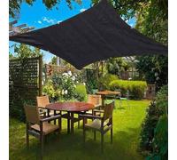 Filet d'ombrage pour Serre Voile ombrage Rectangulaire Toile d'ombrage 3x4m Ombrage Terrasse Filet Anti Chaleur Filet Anti Feuille Piscine Coupe Vent,Black-3.0x3.0m