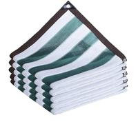 Filet D'Ombrage Rayé Vert, Auvent, Taux D'Ombrage 85%, RevêTement De Terrasse Perforé éPais Et Dense, Pergola Ou Pavillon, Toile D'Ombrage Respirante (1mx2m/3.3ftx6.6ft)