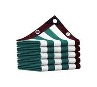 Filet d'ombrage rayé Vert Blanc HDPE, Isolant Thermique pour serres et Jardin extérieur